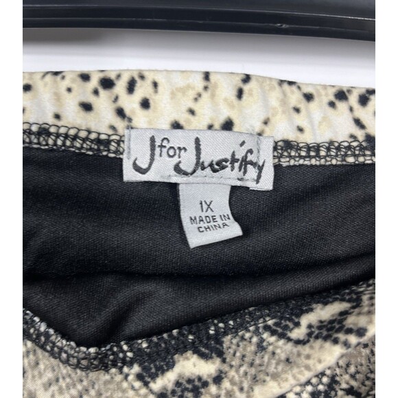 J for Justify XL Snakeskin Strapless Jumpsuit Boho Chic Resort Casual Stretchy - Picture 3 of 7